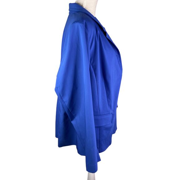 Lane Bryant Modernist Collection Blazer Jacket Royal Blue 28 Work New - Picture 6 of 10